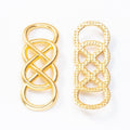 Infinity Knot Link Connector in Three Metal Finishes view 3