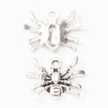 Spider Charm Alloy Jewelry Making Component in 2 Finish Options view 3