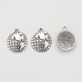 Mini World Map Disc Charm Metal Pendant for Jewelry Making view 3