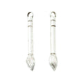 Miniature Paintbrush Charm In Gold and Antique Silver Metal Finish view 3