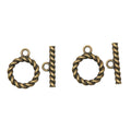 Twisted Ring and Bar Toggle Clasp Jewelry Component view 3