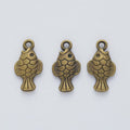 Tiny Fish Charm In 2 Metal Finishes For Jewelry Making view 3