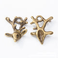 Vintage Deer Head Charm in 2 Finishes for DIY Jewelry Making view 3
