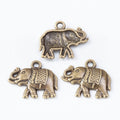 Walking Elephant Charm in 2 Finishes for Jewelry Making view 3