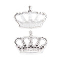 Openwork Crown Charm in 2 Metal Finishes for Jewelry Making view 3