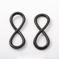 Infinity Link Connectors in Three Black Metal Designs view 3