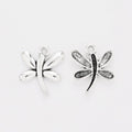Curved Dragonfly Charm Metal Pendant for Jewelry Making view 3