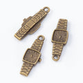 Wristwatch Charm in 2 Finishes Metal Component for Jewelry Making view 3