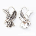 Flying Eagle Charm with Spread Wings in Two Antique Finishes view 3