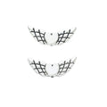 Winged Heart Spacer Bead in 2 Metal Finishes for Jewelry Making view 3