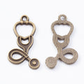 Stethoscope Charm in 2 Finishes for Jewelry Making view 3