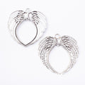 Winged Heart Charm in 2 Finishes for Jewelry Making view 3