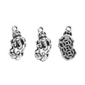 Pixiu Cloud Metal Charm in Textured Metal for Jewelry Making view 3