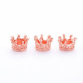 Mini Crown Metal Beads in Nine Antique and Bright Finishes view 3