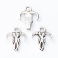 Ram Skull Antique Metal Charms In Two Finishes Jewelry Findings view 3