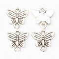 Butterfly Connector Metal Component in 2 Distinct Finishes for Jewelry Making view 3