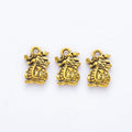 Coiled Dragon Detailed Metal Charm in 5 Finishes for Crafting view 3