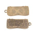 Computer Keyboard Metal Charms in Two Antique Finishes view 3