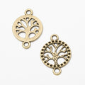 Round Tree of Life Two Loop Connectors in Two Finishes view 3