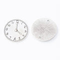 Round Clock Face Connector Charms With Two Holes in Four Finishes view 3