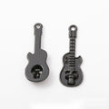 Music Note and Guitar Black Metal Charms in Three Designs view 3