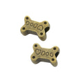 Dog Bone Slider Bead in 2 Metal Finishes for Jewelry Making view 3