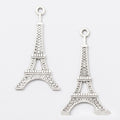 Eiffel Tower Metal Charm in 3 Distinct Finishes for Jewelry Making view 3