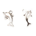 Leaping Dolphin Metal Charm Pendant For Jewelry Making And Craft Projects view 3