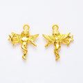 Winged Fairy And Star Metal Charms In Four Finishes view 3