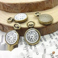 Round Clock Face Metal Charm In 1 Finish Option for Jewelry Making view 3