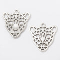 Openwork Leopard Head Metal Charm Pendant in Four Finishes view 3