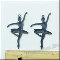 Ballet Dancer Metal Charms in 1 Pictured Finish for Jewelry Crafts view 3