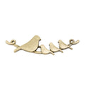 Birds on Branch Double Loop Connector in Two Antique Finishes view 3
