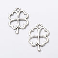 Open Four Leaf Clover Charm in Multiple Metal Finishes for Jewelry Making view 3
