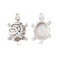 Openwork Turtle Metal Charm Pendant in Two Finishes view 3