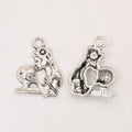 Parent And Child Detailed Metal Charm in 2 Finishes view 3