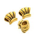 Shell Slider Bead in 2 Metal Finishes for Jewelry Making view 3