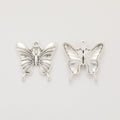 Layered Butterfly Charm In 3 Metal Finishes For Jewelry Making view 3