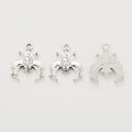 Bat-Shaped Detailed Metal Charm Pendants in 2 Finishes view 3