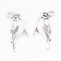 Bird On Branch Charm in 3 Metal Finishes for Jewelry Making view 3