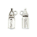 Baby Bottle Metal Charms In Two Finishes For Jewelry Making view 3