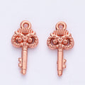 Ornate Owl Top Key Metal Charms in Seven Finishes Jewelry Making Pendants view 3