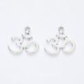 Om Symbol Metal Charms in Antique Gold and Silver for Jewelry Making view 3