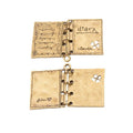 Open Storybook Charm In 2 Metal Finishes For Jewelry Making view 3