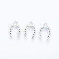Horseshoe Metal Charms in Four Finishes for Jewelry Making view 3