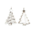 Christmas Tree Charm in 4 Metal Finishes for Jewelry Making view 3