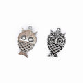 Wide-Eyed Owl Charm Metal Pendant for Jewelry Making view 3