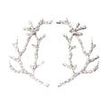 Textured Branch Connector Charms in Four Metal Finishes view 3