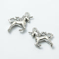 Leaping Unicorn Charm in 6 Metal Finishes for Jewelry Making view 3