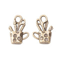 Artist Cup Metal Charm 3 Finish Options Craft Supply view 3